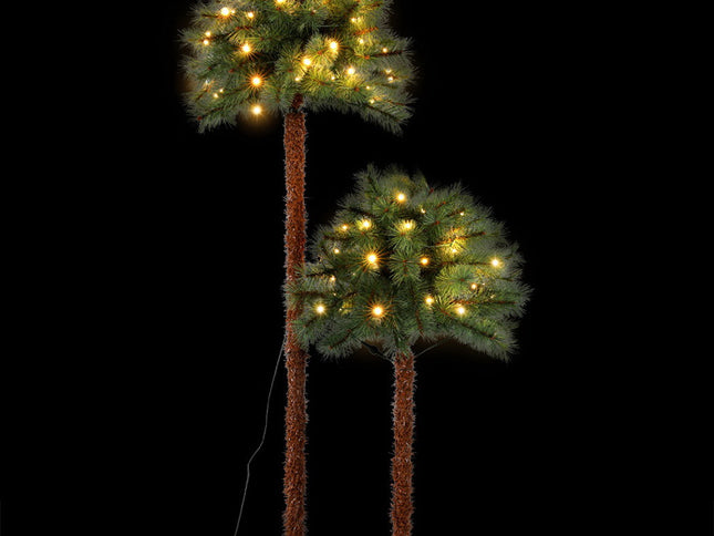 Jingle Jollys Christmas Tree 1.5+1m LED Xmas Palm Tree Party Decorations 2 in 1