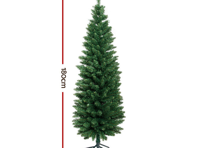 Jingle Jollys Christmas Tree 1.8m Xmas Tree Decorations Green 300 Tips