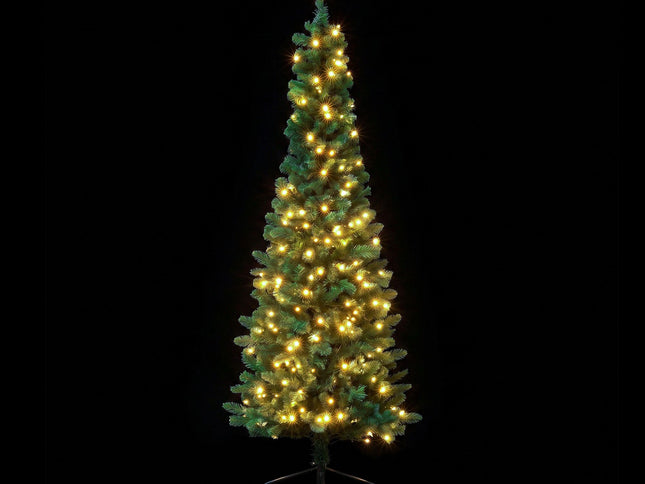 Jingle Jollys 1.8m Pre-Lit Christmas Tree Slim Pencil Xmas Tree Corner Tree
