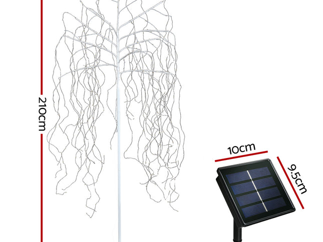 2.1M Christmas Tree 600 LED Solar Jingle Jollys
