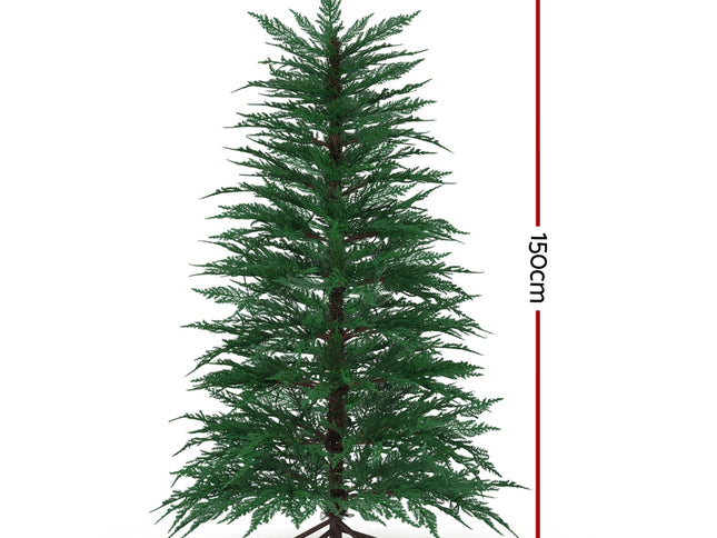 Jingle Jollys Christmas Tree 1.5M LED Xmas Tree Sparse 263 Tips Party Decoration