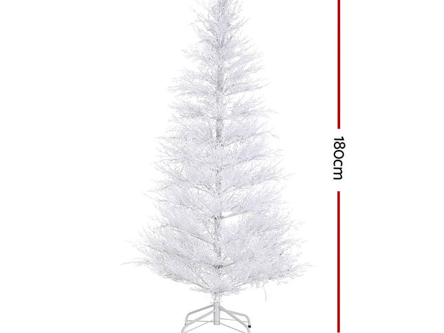Jingle Jollys 1.8M LED Christmas Tree 8 Modes Adjustable Multi Color Light Snowy