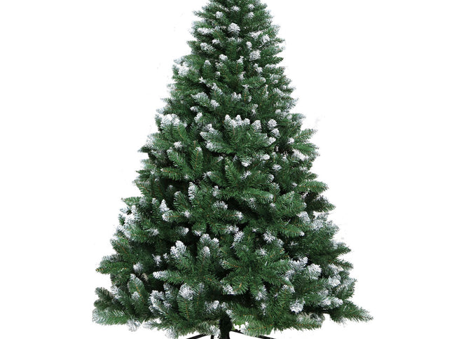 Jingle Jollys Christmas Tree 2.4m Snowy Xmas Tree Decoration 1225 Tips