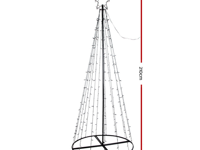 2.1M Christmas Tree 264 LED Solar Jingle Jollys