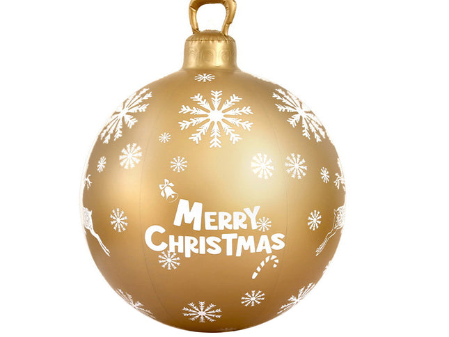 Jingle Jollys Christmas Inflatable Ball Bauble 60cm Outdoor Decoration Gold