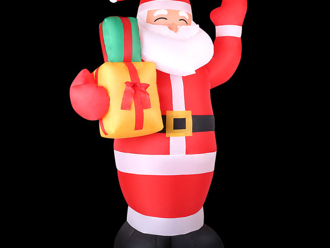 Jingle Jollys Christmas Inflatable Santa 2.4M Illuminated Decorations