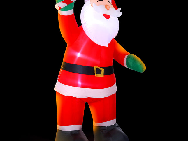 Jingle Jollys Christmas Inflatable Santa 3M Illuminated Decorations
