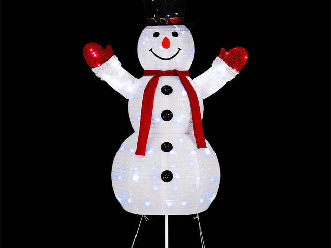 1.7M Christmas Lights 200 LED Fairy Light Snowman Decorations Jingle Jollys