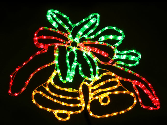 0.76M Christmas Lights 216 LED Bell Motif Light Decorations Jingle Jollys