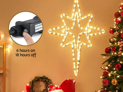 Jingle Jollys Christmas Lights 57cm Bethlehem Star 90 LED Xmas Decorations Motif