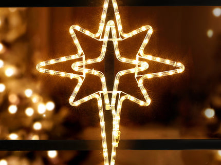 Jingle Jollys Christmas Lights 57cm Bethlehem Star 90 LED Xmas Decorations Motif