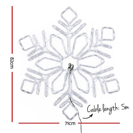 0.82M Christmas Lights 304 LED Snow Motif Light Decorations Jingle Jollys