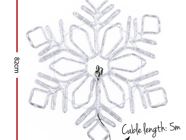 0.82M Christmas Lights 304 LED Snow Motif Light Decorations Jingle Jollys