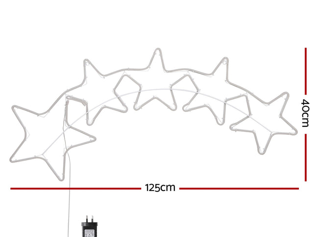 1.25M Christmas Lights Motif 560 LED Rope Light Outdoor Decoration Jingle Jollys
