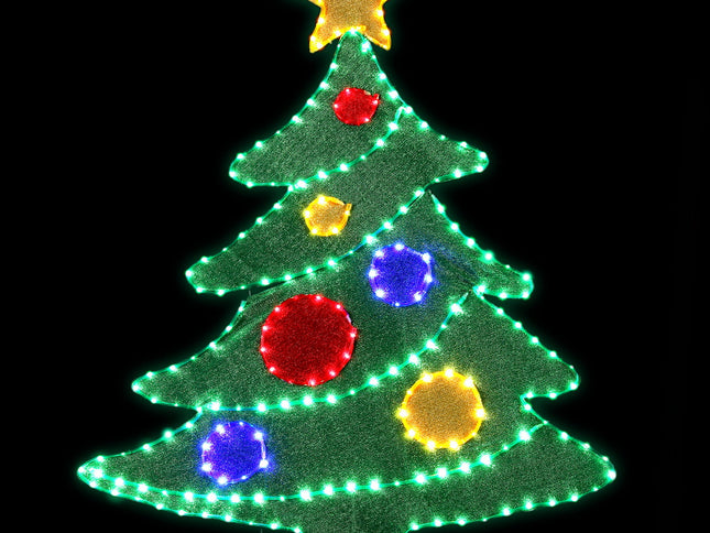 Jingle Jollys Christmas Lights 150cm Motif 220 LED Rope Light Outdoor Decoration