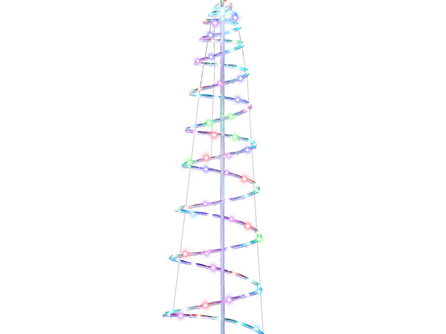 Jingle Jollys Christmas Tree 1.8m 100 RGB LED Rope Lights Xmas Trees Decoration