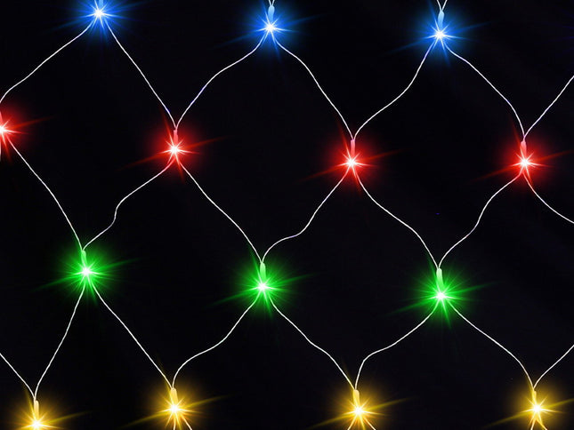 Jingle Jollys Christmas Lights 5Mx3M Net String Light 600 LED Colourful Beads