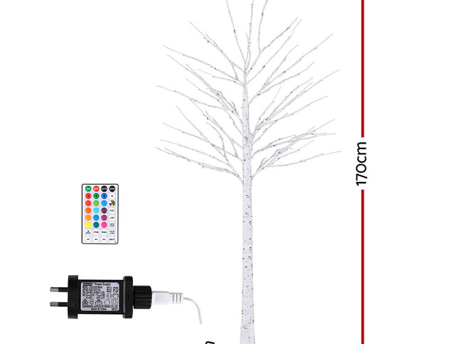 1.7M Christmas Tree 120 RGB LED Lights Jingle Jollys