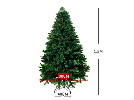 SANTACO Christmas Tree 1.5M 5Ft Artificial 1.5 Meter-1864184746364506114