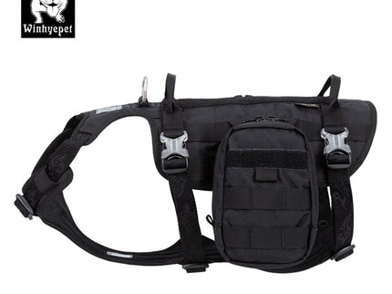 Whinhyepet Military Harness - Black, M-1831155662592282626
