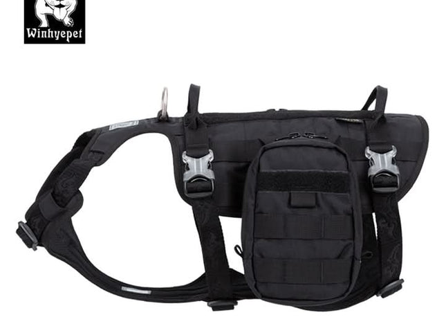 Whinhyepet Military Harness - Black, M-1831155662592282626