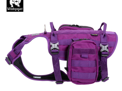 Whinhyepet Military Harness - Purple, M-1831155663376617474
