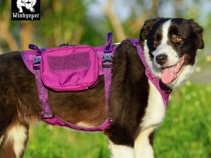Whinhyepet Military Harness - Purple, M-1831155663376617475