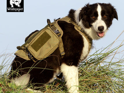 Whinhyepet Military Harness - Army Green, L-1831155663099793412