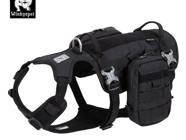 Whinhyepet Military Harness - Black, M-1831155662592282625