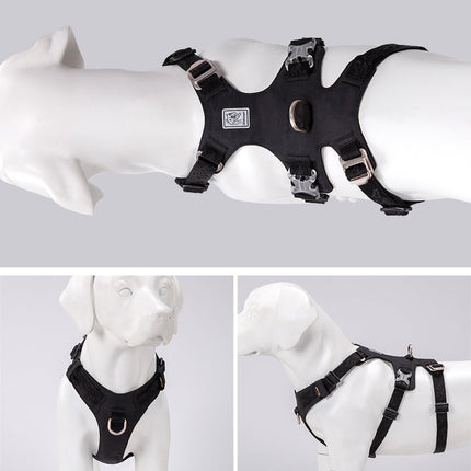 Whinhyepet Dog Harness - Black, XL-1962324895018913795
