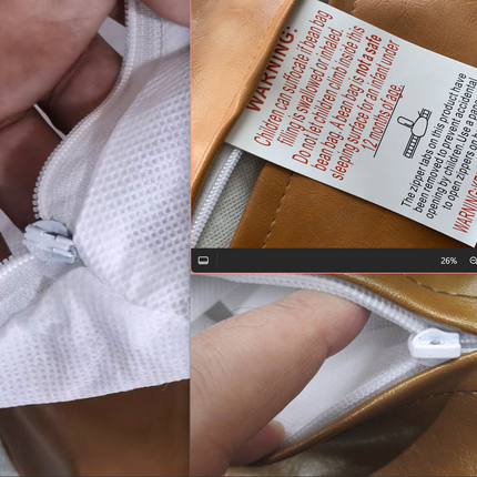 Marlow Bean Bag Chair Cover PU Couch Brown-1973194021832626181