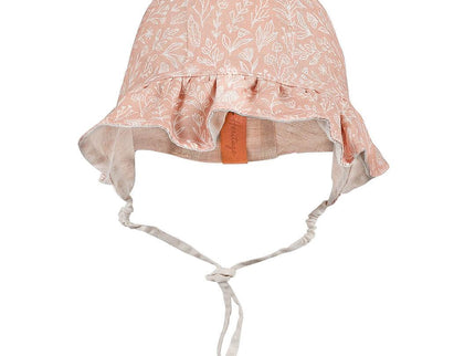 Bedhead Heritage Reversible Ruffle Bonnet Hat-Freya/Flax M-1875027434529755137