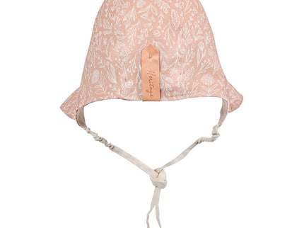 Bedhead Heritage Reversible Ruffle Bonnet Hat-Freya/Flax M-1875027434529755138