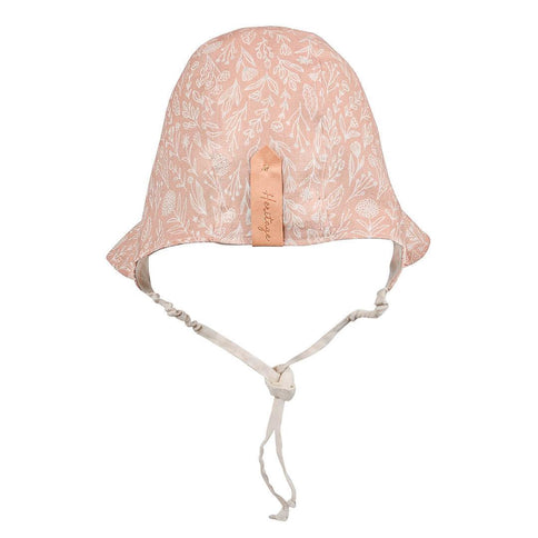 Bedhead Heritage Reversible Ruffle Bonnet Hat-Freya/Flax M-1875027434529755138