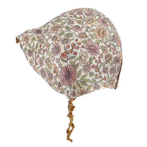 Bedhead Heritage Reversible Ruffle Bonnet Hat-Matilda/Maize M-1875027434676555776