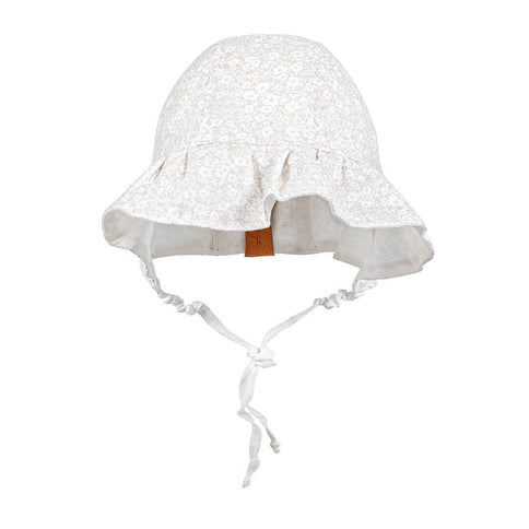 Bedhead Heritage Reversible Ruffle Bonnet Hat-Willow/Blanc M-1875027434370371585
