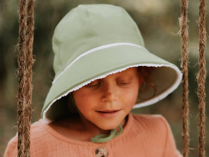 Bedhead Ponytail Bucket Hat - Khaki Ruffle L-1875027433820917763