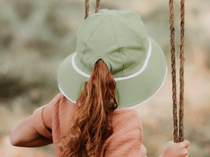 Bedhead Ponytail Bucket Hat - Khaki Ruffle L-1875027433820917764