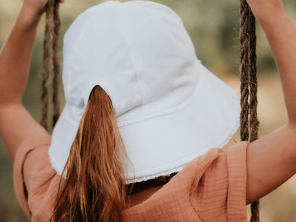 Bedhead Ponytail Bucket Hat - White Ruffle L-1875027433955135493