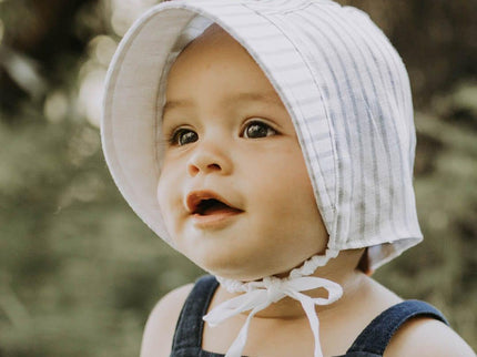 Bedhead Reversible Bonnet Hat- Finley/Blanc M-1875027435116957701