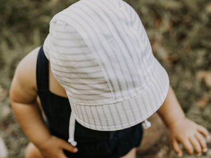 Bedhead Reversible Bonnet Hat- Finley/Blanc M-1875027435116957702