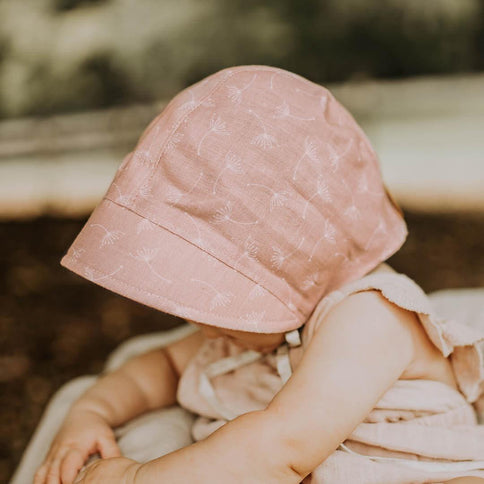 Bedhead Reversible Bonnet Hat- Frances/Flax S-1875027434823356417