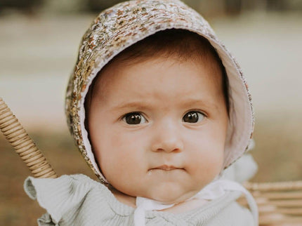Bedhead Reversible Bonnet Hat- Winnie/Blanc M-1875027434970157060