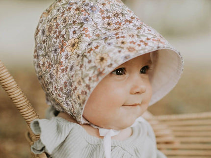 Bedhead Reversible Bonnet Hat- Winnie/Blanc M-1875027434970157061