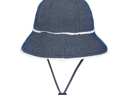 Bedhead Toddler Bucket Hat - Denim Ruffle Trim S-1875027489848430592