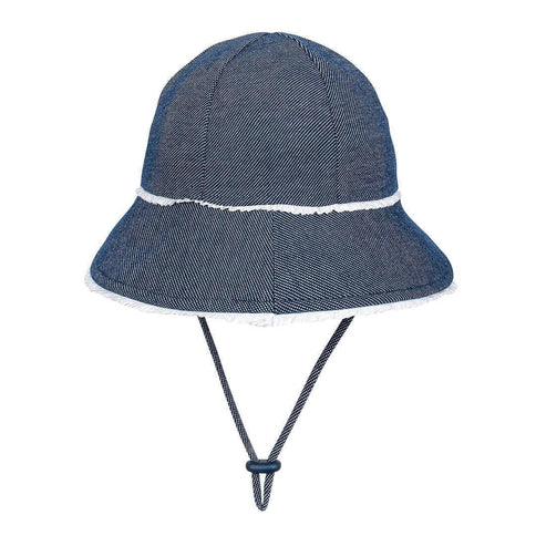 Bedhead Toddler Bucket Hat - Denim Ruffle Trim S-1875027489848430592