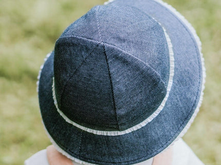 Bedhead Toddler Bucket Hat - Denim Ruffle Trim S-1875027489848430598