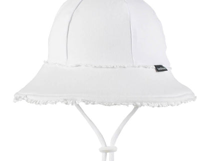 Bedhead Toddler Bucket Hat - White Ruffle Trim S-1875027489995231232