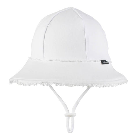 Bedhead Toddler Bucket Hat - White Ruffle Trim S-1875027489995231232