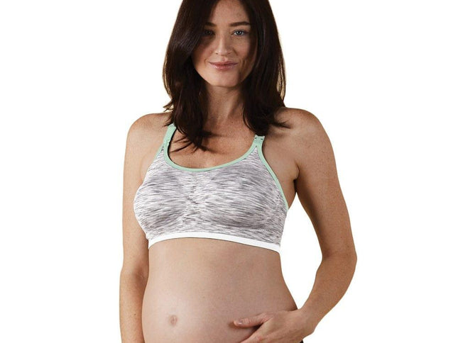 Bravado Seamless Rhythm Nursing Bra White Grey Spacedye L-1875027402124562432